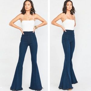 SHOW ME YOUR MUMU Berkley Bells Blue Denim Bell Boho Jeans New size S
